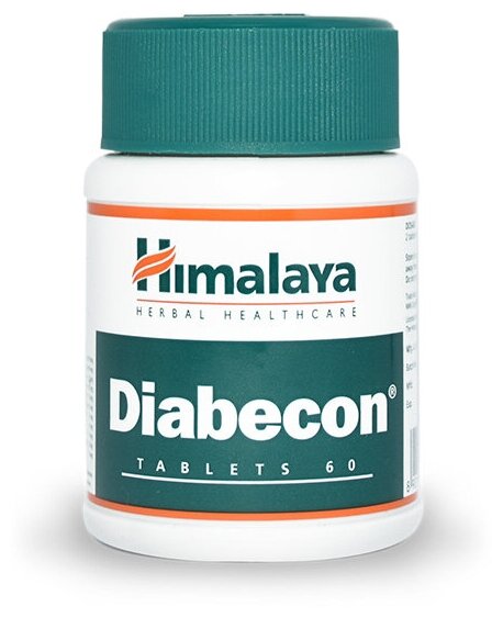 Таблетки Диабекон Хималая (Diabecon Himalaya), при диабете, лечит поджелудочную железу, контроль сахара и холестерина, 60 таб.