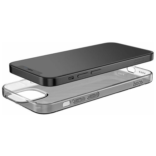 фото Чехол силиконовый hoco для iphone 12 6.1/6.1 pro light series черный