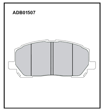 Колодки тормозные дисковые передние Allied Nippon ADB01507