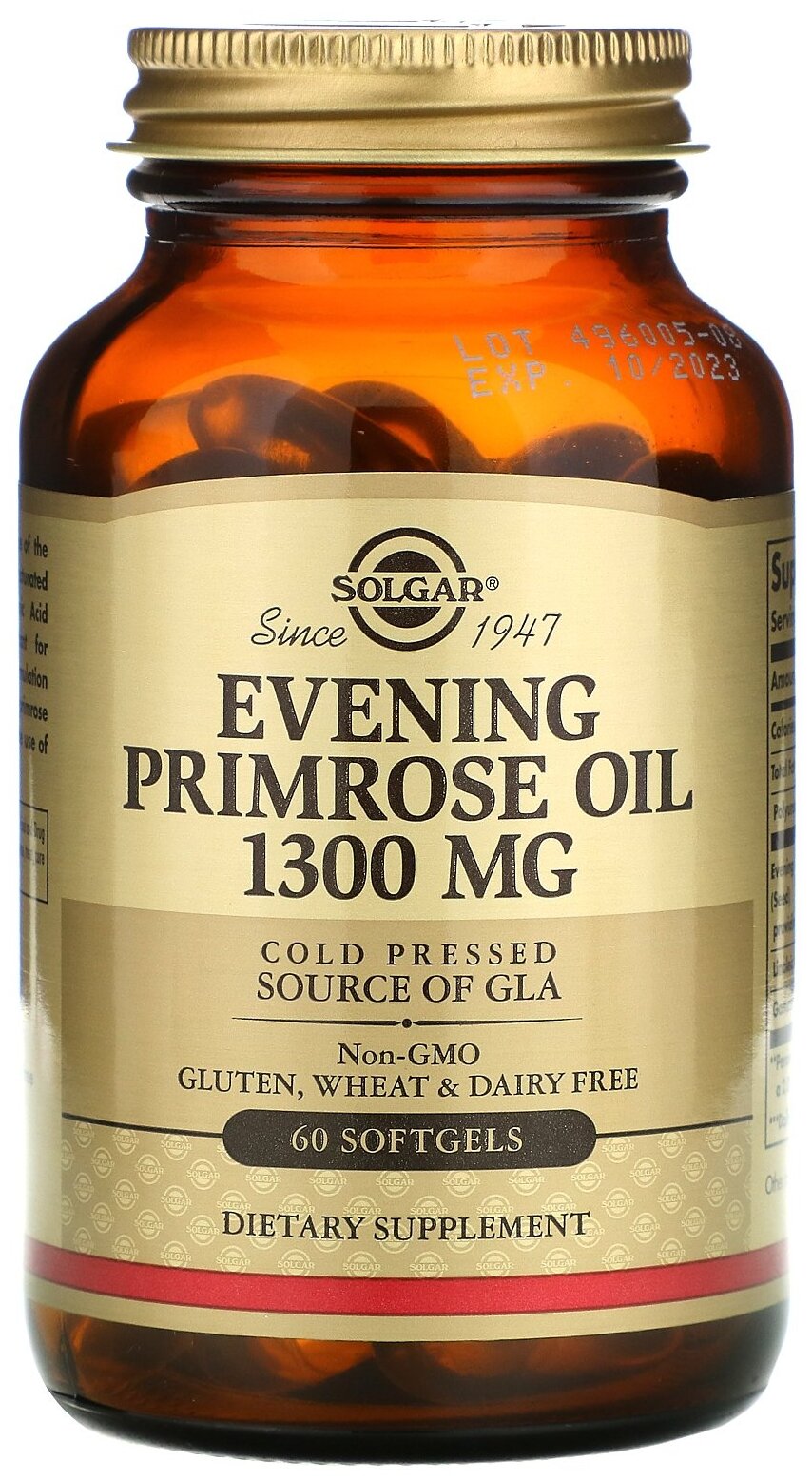 Solgar Evening Primrose Oil капс., 1300 мг, 270 г, 60 шт.