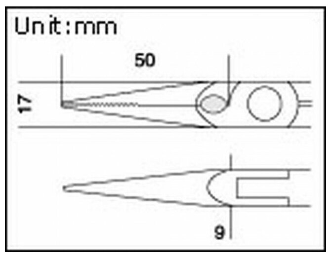 Длиногубцы электрика с резцом Proskit 1PK-709Y