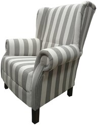 La Neige BR-G60 Кресло с широкой серо-белой Французской полосой