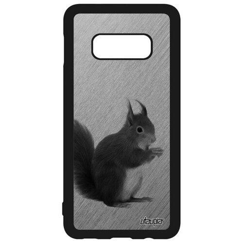 фото Ударопрочный чехол для мобильного // samsung galaxy s10e // "белка" стиль беличьи, utaupia, серый