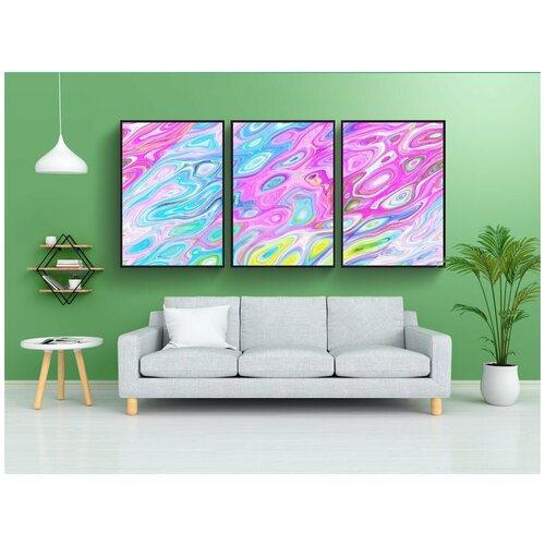 фото Набор модулных постеров для интерьера "задний план, текстура, шаблон" 60x90 см. в тубусе, без рамки lotsprints