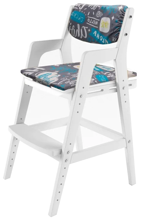 Детский растущий стул "Вуди" с подушками (38 Попугаев), цвет Белый/салют