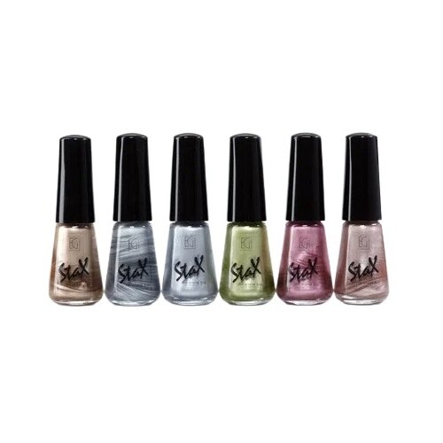 Stax набор лаков для ногтей Nail enamel, 6 шт., 6 мл, 14