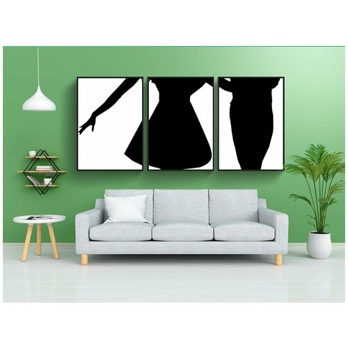 фото Набор модулных постеров для интерьера "балетная пара, мужчина и женщина балет, мальчик и девочка" 60x90 см. в тубусе, без рамки lotsprints