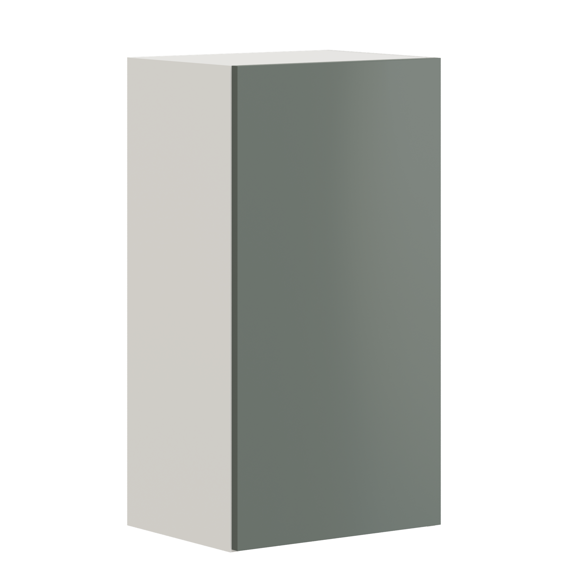 Кухонный модуль навесной шкаф Pragma Elinda с дверцей, ШхГхВ 40х31х75 см, ЛДСП, дымчатый зеленый