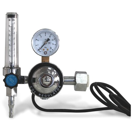 Регулятор для углекислоты и аргона Промтехкомплект У-30/АРП-40-Р-КР2 с ротаметром и встроенным подогревателем 36V