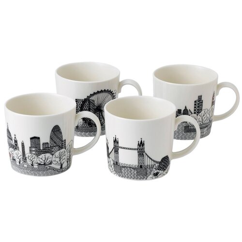 фото "кружка 400мл лондон, набор 4шт" royal doulton