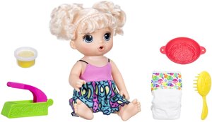 Фото Интерактивная кукла Hasbro Baby Alive Малышка и лапша, 33 см, C0963