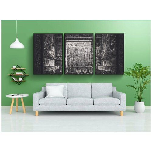 фото Набор модулных постеров для интерьера "потерянные места, pforphoto, заброшенный" 60x90 см. в тубусе, без рамки lotsprints