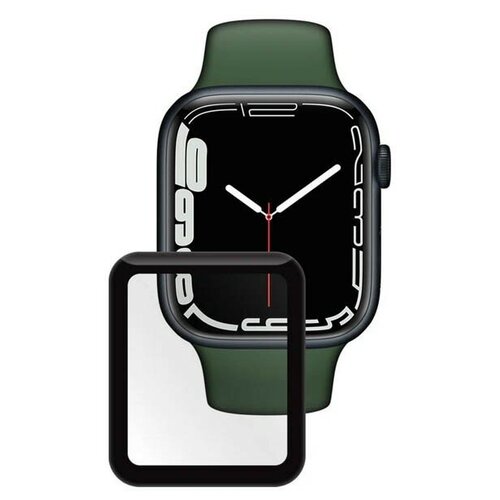 Аксессуар Защитная, гибридная PMMA пленка Zibelino для Apple Watch 41mm Black ZTP-APPL-WH-41