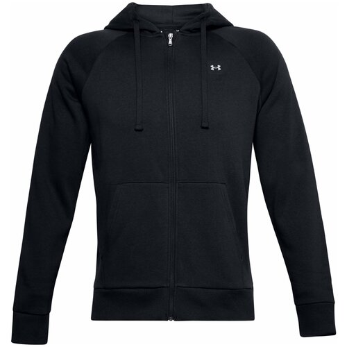 фото Толстовка under armour rival fleece full zip hoodie черный sm 1357111-001