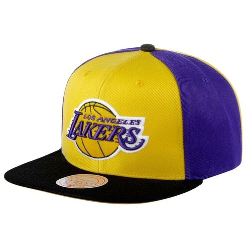 Бейсболка Mitchell & Ness, размер OneSize, желтый мужская фиолетовая бейсболка los angeles lakers retro bolt deadstock snapback mitchell