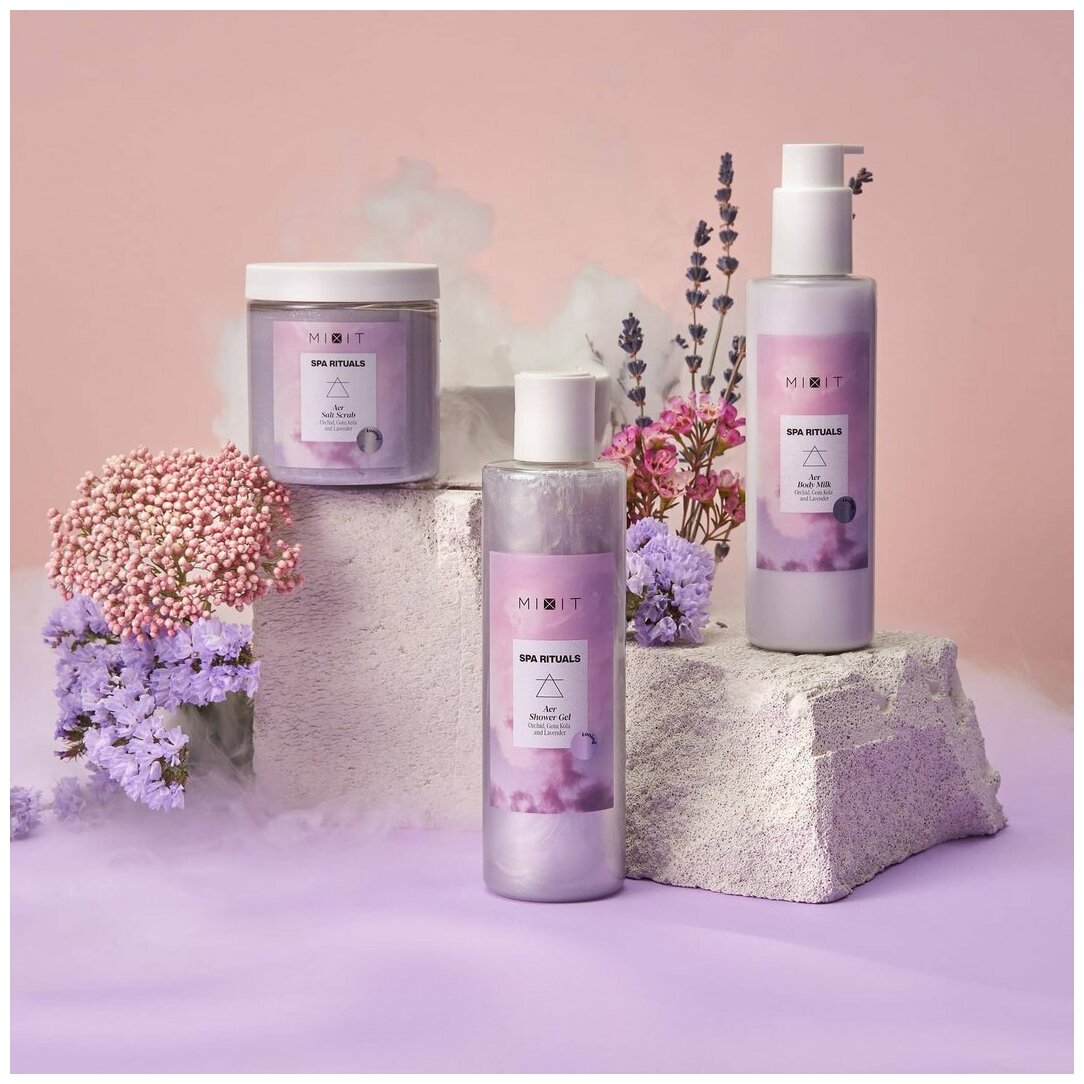 Mixit Spa Rituals Тонизирующий гель для душа с экстрактом орхидеи и готу колы 250 мл 1 шт — фото 1