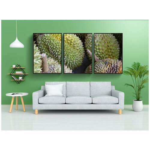 фото Набор модулных постеров для интерьера "дуриан, джава, индонезия" 60x90 см. в тубусе, без рамки lotsprints