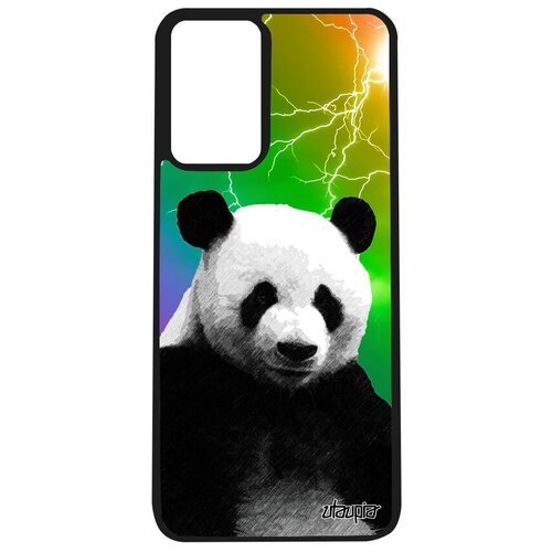 фото Стильный чехол для телефона // galaxy a32 // "большая панда" медведь малыш, utaupia, серый