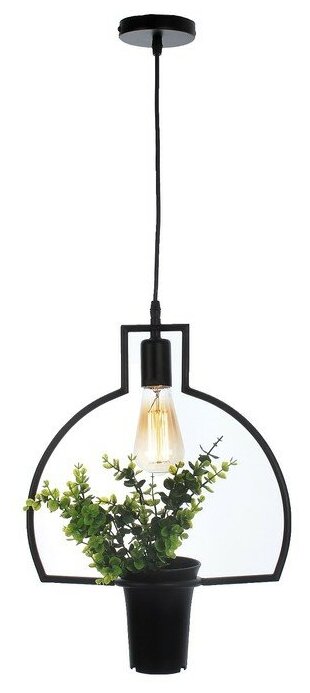 фото BayerLux Светильник "Абажур" черный 1x40W E27 12x34x48 см