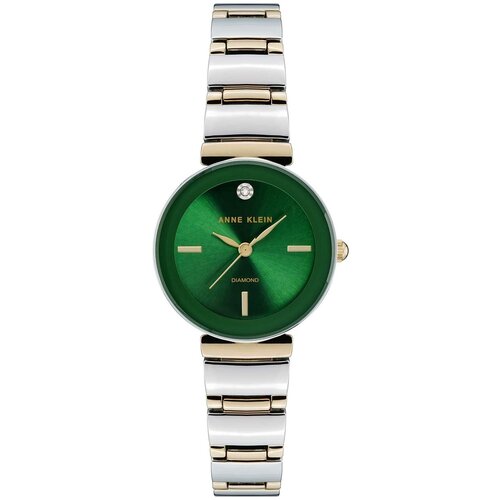 фото Наручные часы anne klein наручные часы anne klein 2435gntt, золотой, зеленый