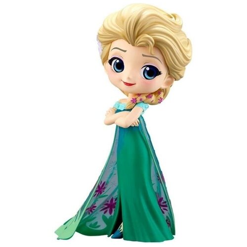 Фигурка Banpresto Q Posket Disney Characters Холодное сердце Frozen Эльза организовывает Сюрприз Версия А Elsa Surprise Coordinate Ver A 85498P 14 см