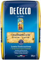 De Cecco Макароны Orecchiette n° 91, 500 г