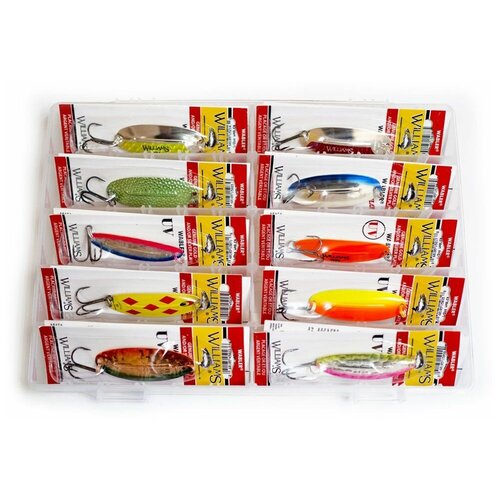фото Большой рыболовный набор двадцать блесен williams wabler w50