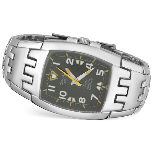 Наручные часы на браслете Omax DBA 167-1-2 под серебро с черным циферблатом
