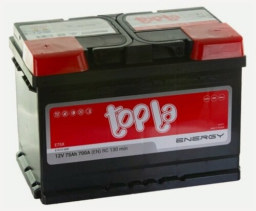 Изображение товара Аккумулятор автомобильный Topla Energy 75 А/ч 700 А прям. пол. 108375 Росс. авто (278x175x190)