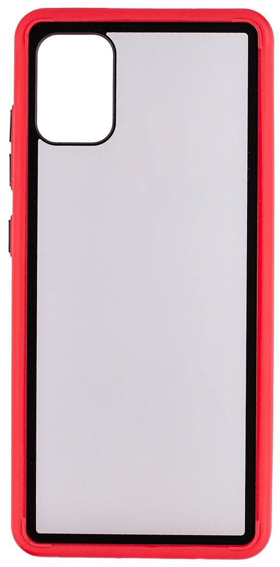 Чехол дизайнерский для Samsung Galaxy A51. Красная рамка.