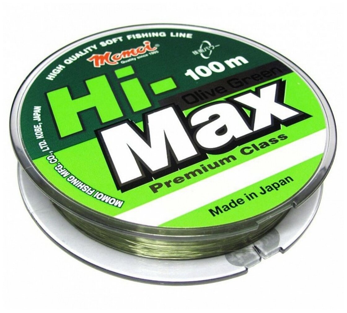 Леска Momoi Hi-Max Olive 100м 0.16мм 2.9кг