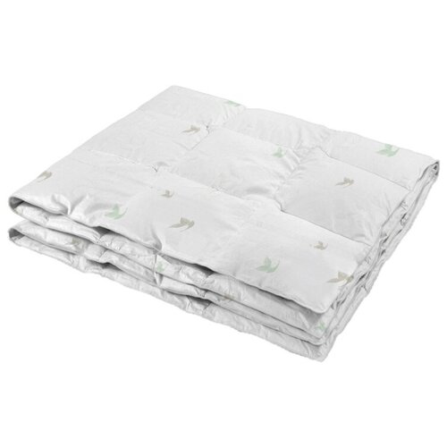 Одеяло пухоперовое всесезонное Марфа Подушкина Семейное, стеганое, гипоаллергенное, хлопок 100% (200х220)