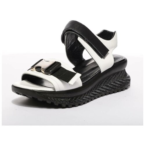 фото Vitacci 1281191 босоножки женский белый, натуральная кожа