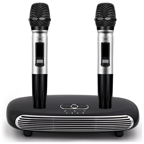 MS 8 BT Black - беспроводная система с двумя микрофонами он-лайн караоке HDMI оптический вход BLUETOOTH линейный входвыход 770000₽