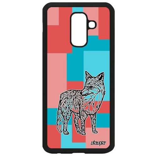 фото Яркий чехол на смартфон // samsung galaxy a6 plus 2018 // "лиса" лис тайга, utaupia, цветной