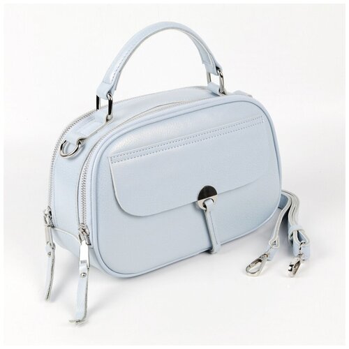 фото Женская кожаная сумка с-50 л.блу piove