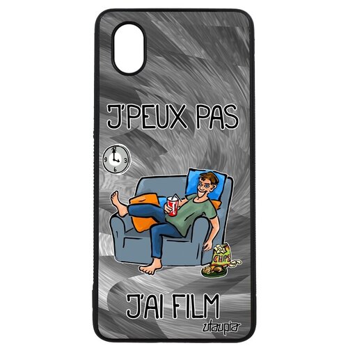фото Красивый чехол на телефон // galaxy a01 // "не могу - у меня фильм!" крутой картинка, utaupia, серый