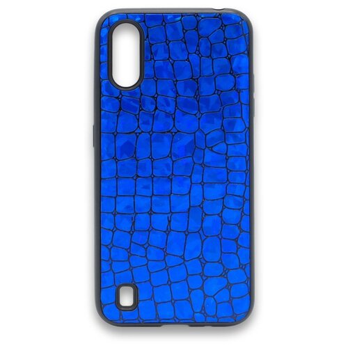 фото Чехол-накладка fantastic skin для samsung galaxy a01 синяя ycase