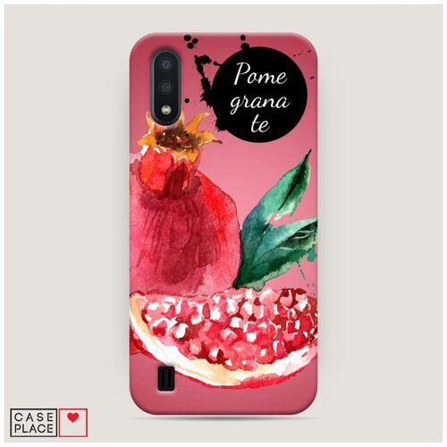фото Чехол пластиковый samsung galaxy a01 гранат арт case place