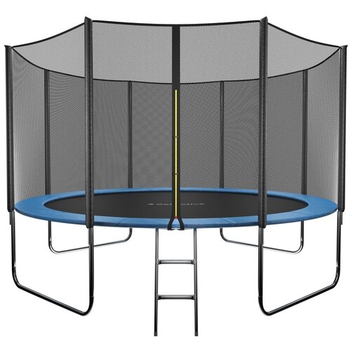 Батут GETACTIVE Jump 12FT с лестницей и внешней сеткой синий (12472S2Y-L)