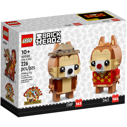 LEGO BrickHeadz 40550 Чип и Дейл игра по мультику про отважных бурундуков на sega chip n dale rescue rangers чип и дейл спешат на помощь