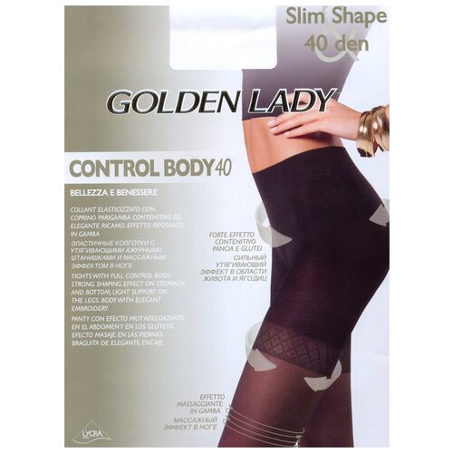 Колготки корректирующие Golden Lady Control Body 40, набор (2 шт.), размер IV, melon (бежевый)