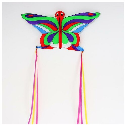 воздушный змей бабочка цвета микс Воздушный змей «Бабочка», с леской, цвета микс
