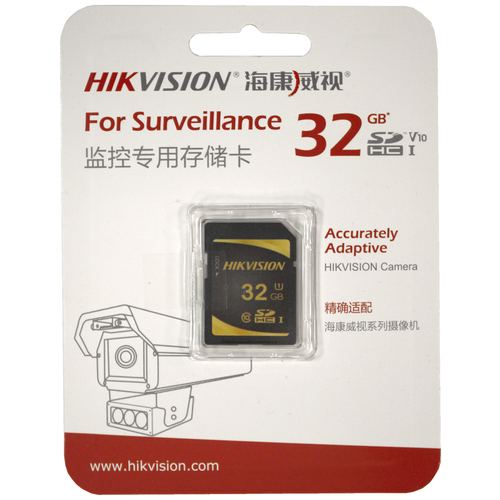 карта памяти hikvision p10 256 гб Карта памяти 32Gb SD Hikvision P10 (HS-SD-P10/32G)