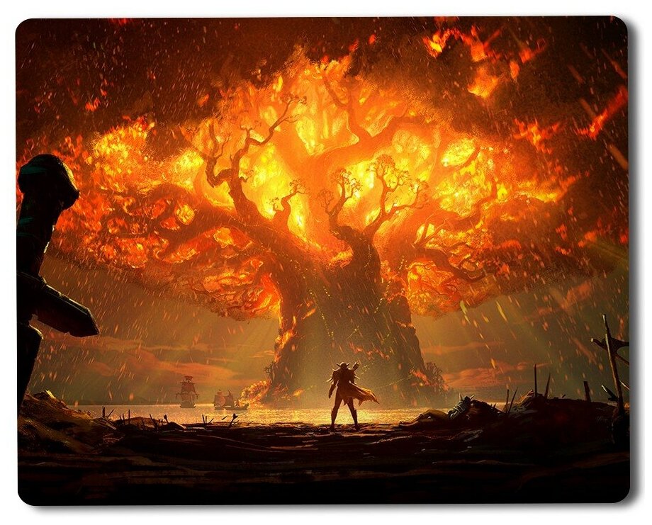 Коврик для мыши с принтом игра Warcraft WOW World of Warcraft - 6754 Г