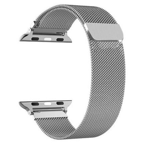 фото Миланский металлический ремешок для умных смарт часов apple watch series 1-7 и se 42-45 mm onemorestore