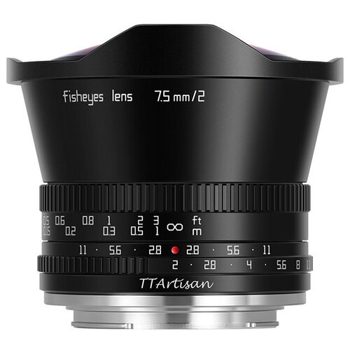 Объектив TTArtisan 7.5 мм f2 для Fuji X aps-c