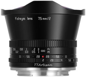 Объектив TTartisan 7.5 мм F2.0 APS-C для Fuji FX
