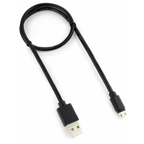 кабель 2 в 1 usb 2 0 cablexpert cc mapusb2bk1m am microbm 5p iphone lightning 1м комбо кабель алюминиевые разъемы черный блистер Micro USB кабель Cablexpert CC-mUSBDS-0.5M