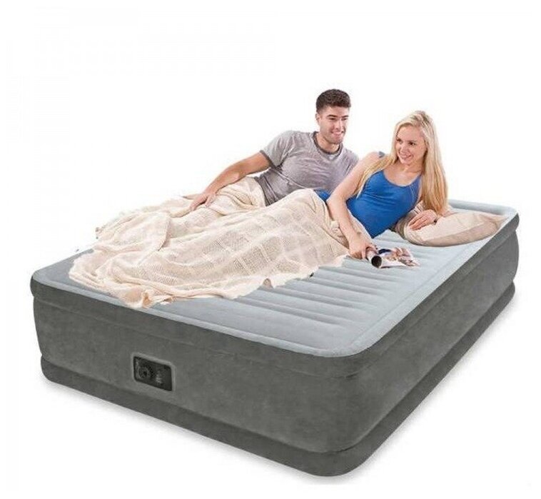 Кровать надувная QUEEN COMFORT-PLUSH AIRBED 152 х 203 х 46 см 64414ND 9317102